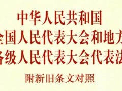 中华人民共以及国全国人民代表大会以及处所各级人民代表大会代表法